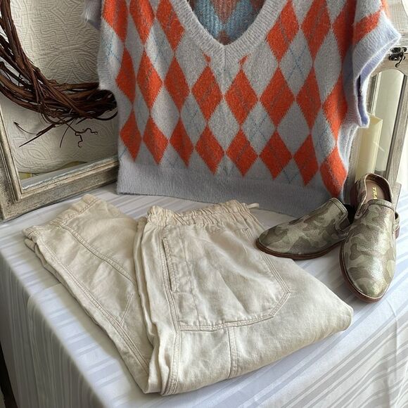 Free People Oversized Linen Pants - XS - Picture 9 of 10